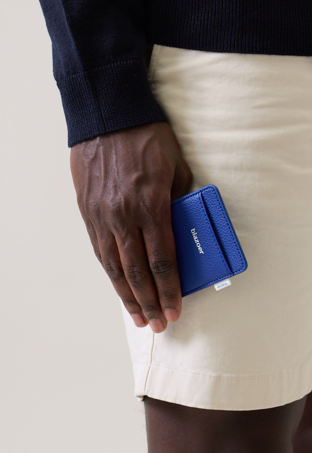 Card holder - cobalt blue