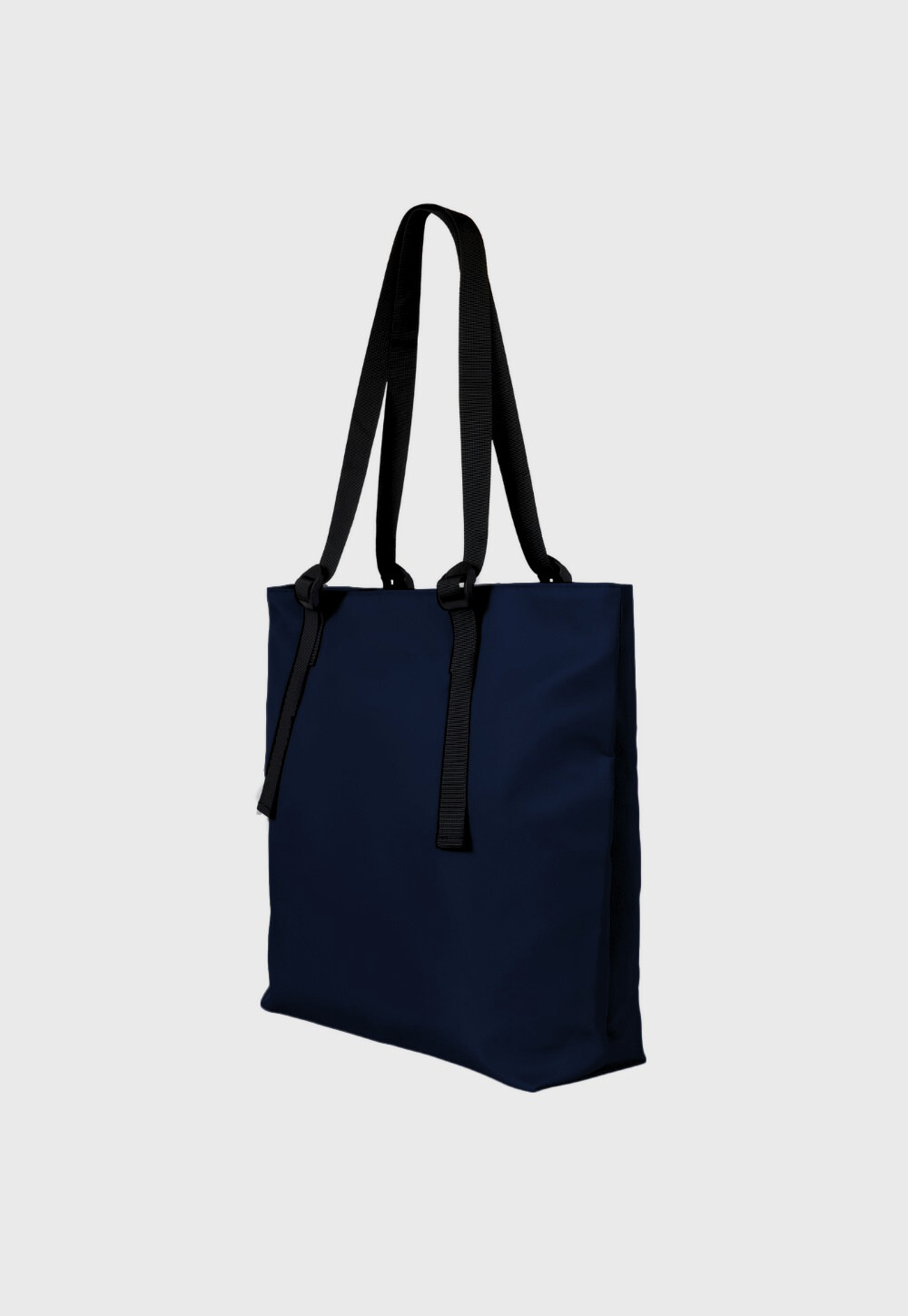 Regular tote - navy + burgundy logo patch