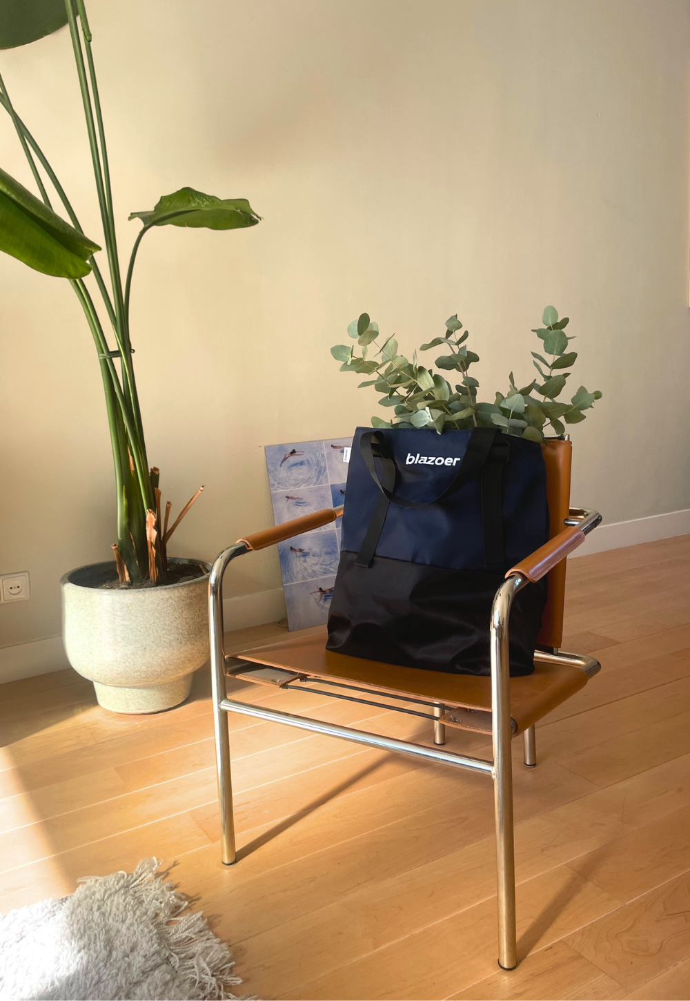 Big tote - navy + black