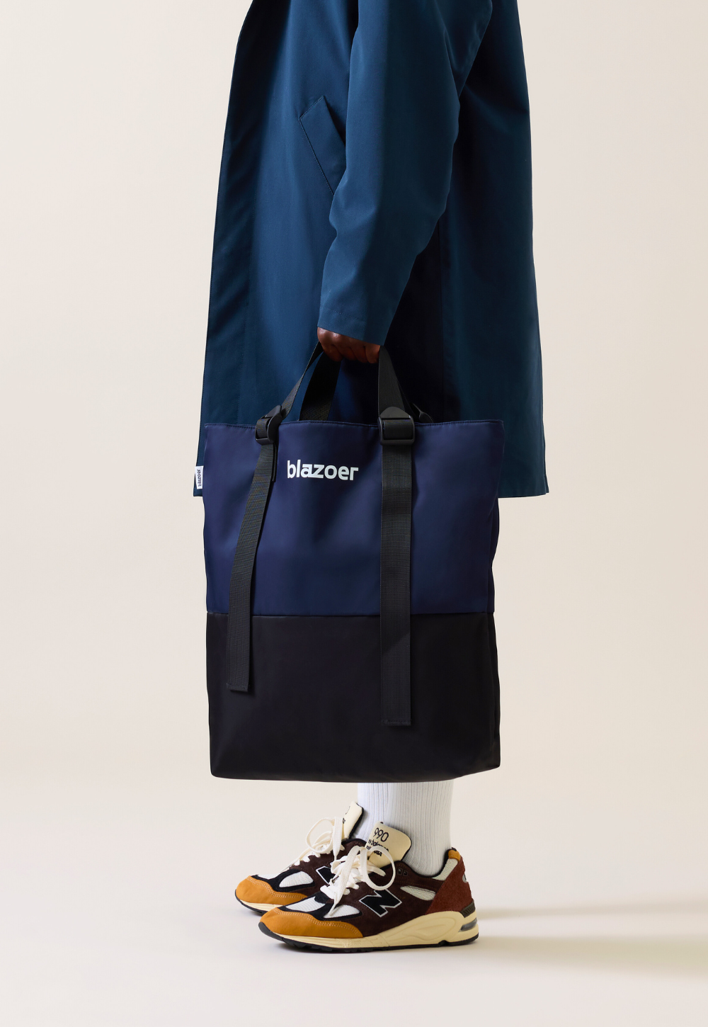 Big tote - navy + black