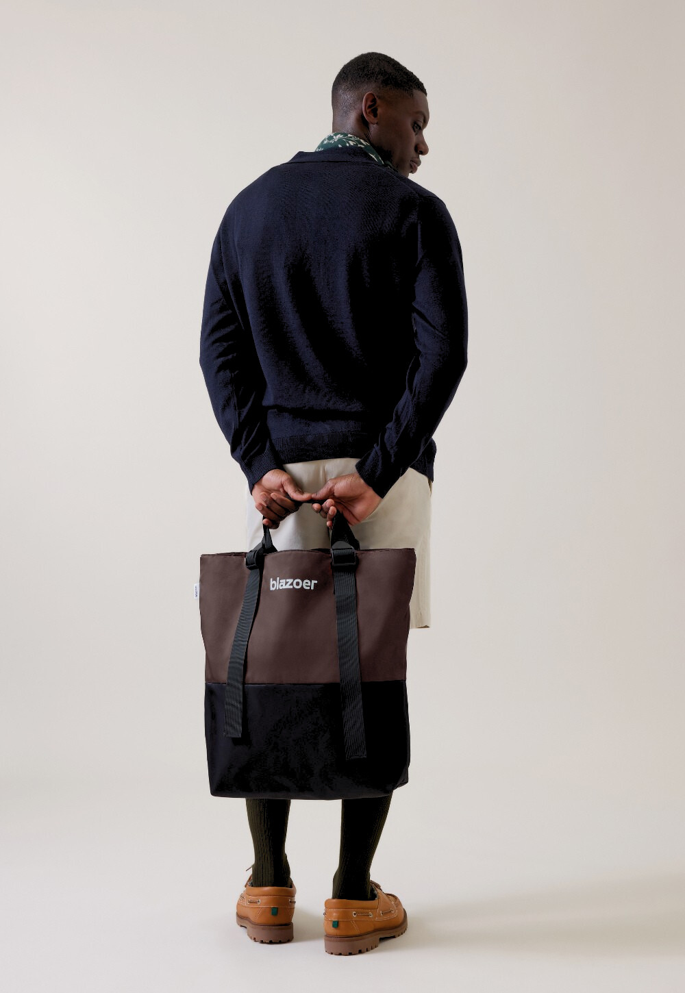 Big tote - brown + black