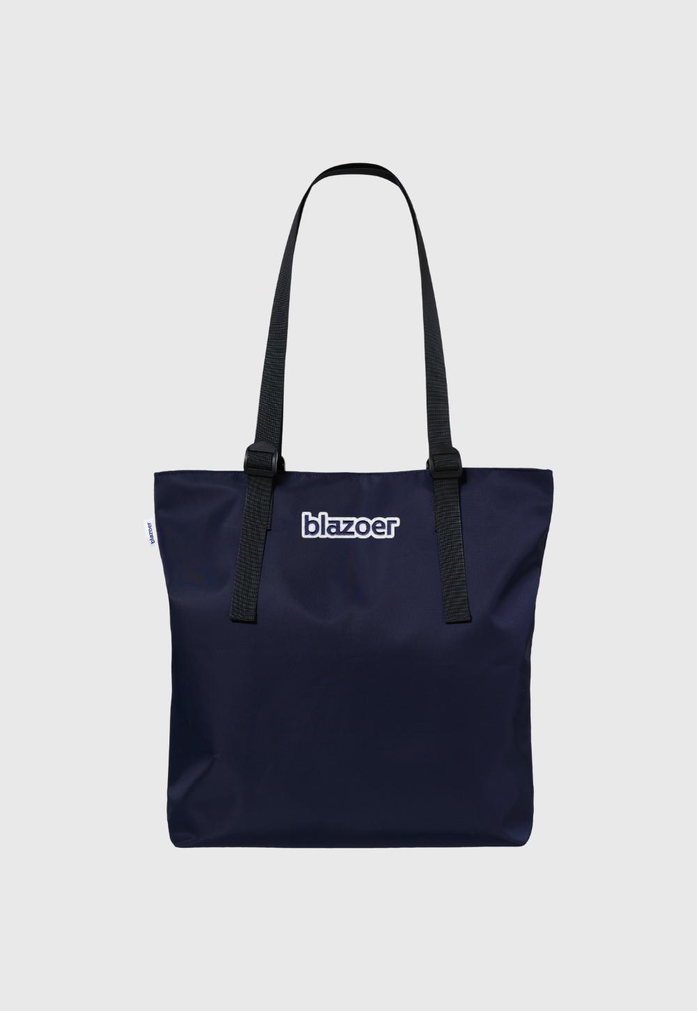 Tote - navy + navy logo patch