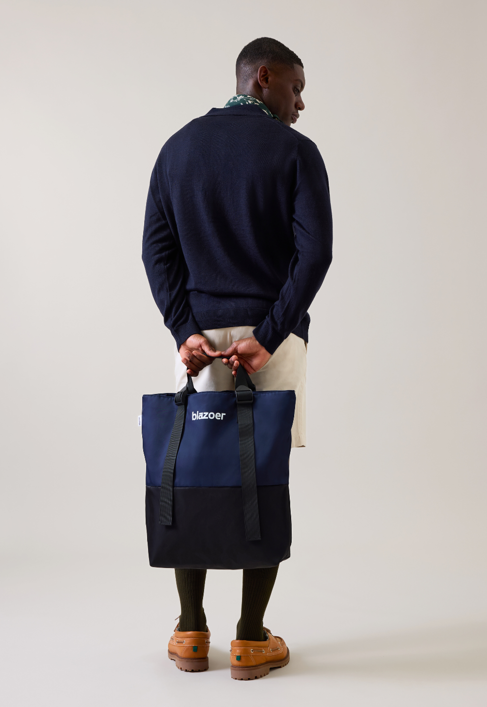 Big tote - navy + black